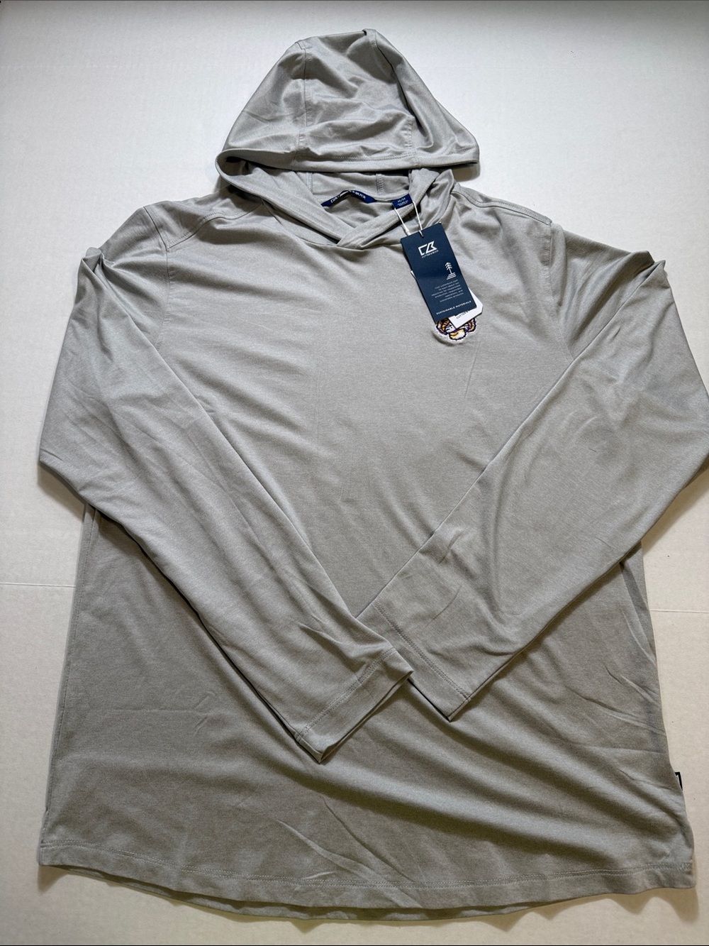 Cutter & Buck Men's Coastline Epic Comfort Eco Recycled Hooded Shirt 
LSU Logo